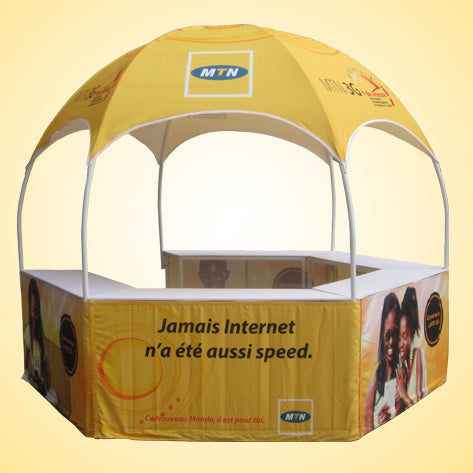 kiosk tente DOME TENT (Including inside counters, 6 sides tent) – Display Pacifica