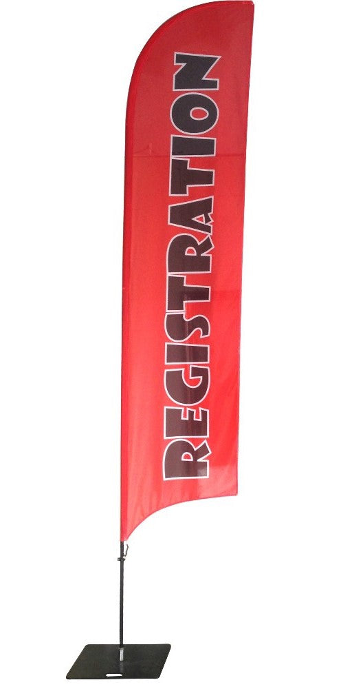 Shark Flag Lge Single sided 5m