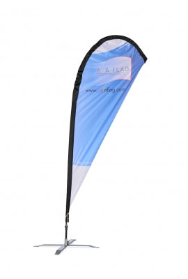 Tear Drop Banner Double Sided Large 5m Pole w/ 3.6m Print