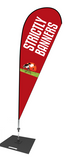 Tear Drop Banner Large Single Sided 2.8m Print (excl. Pole)
