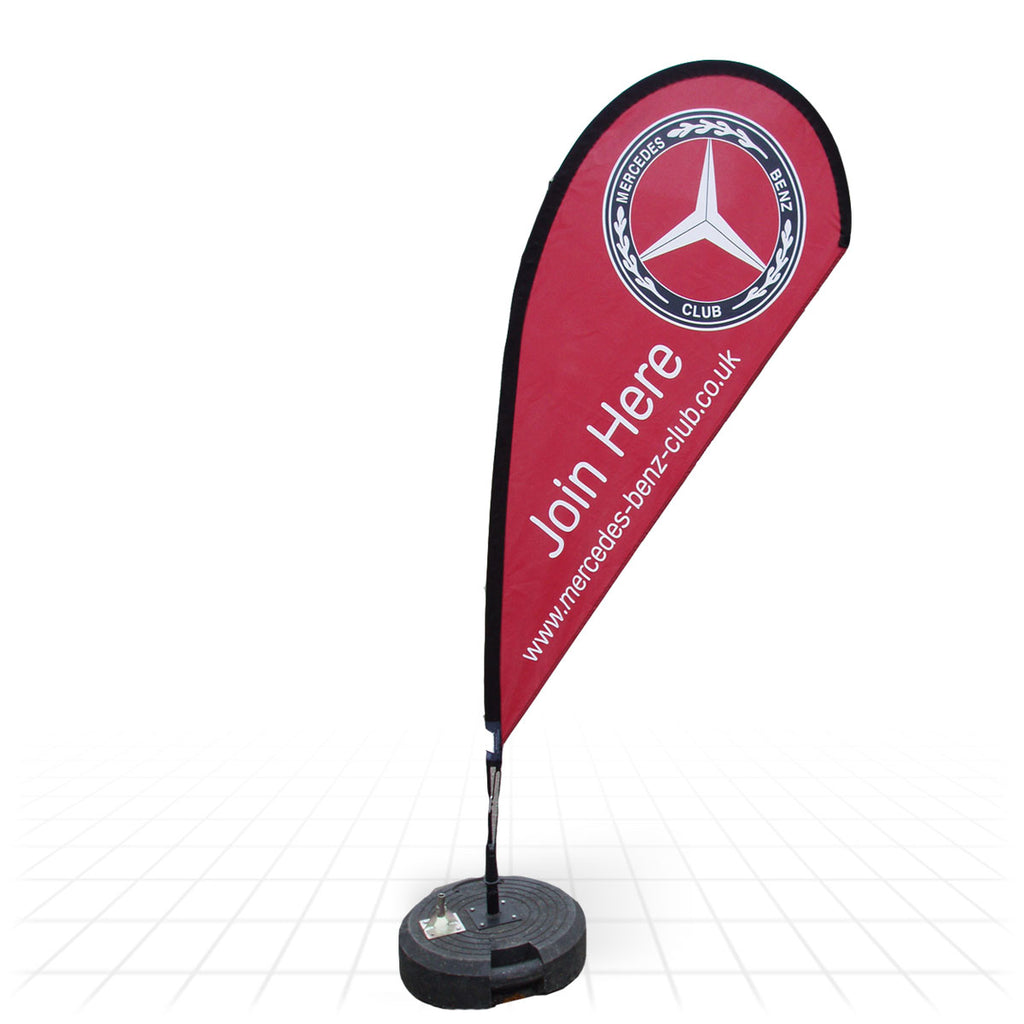 Tear Drop Banner Small Double Sided 2.8m